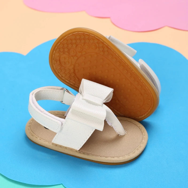 2023 New Big Bow 0-18 Month Baby Princess Shoes Sandal Breathable And Comforter Walking Shoes