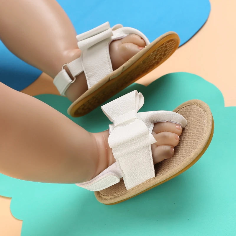 2023 New Big Bow 0-18 Month Baby Princess Shoes Sandal Breathable And Comforter Walking Shoes