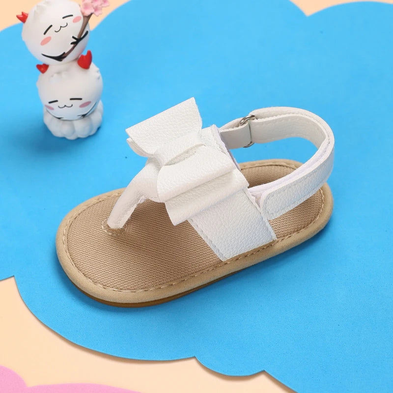 2023 New Big Bow 0-18 Month Baby Princess Shoes Sandal Breathable And Comforter Walking Shoes