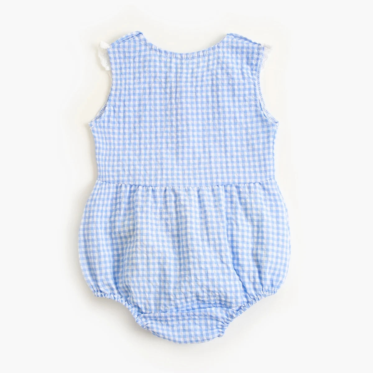 Sanlutoz Summer Cotton Baby Bodysuit Newborn Cute Plaid Clothing for Baby Girls Sleeveless Princess Toddler Infant Bodysuits