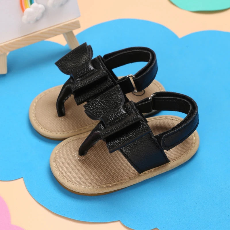 2023 New Big Bow 0-18 Month Baby Princess Shoes Sandal Breathable And Comforter Walking Shoes