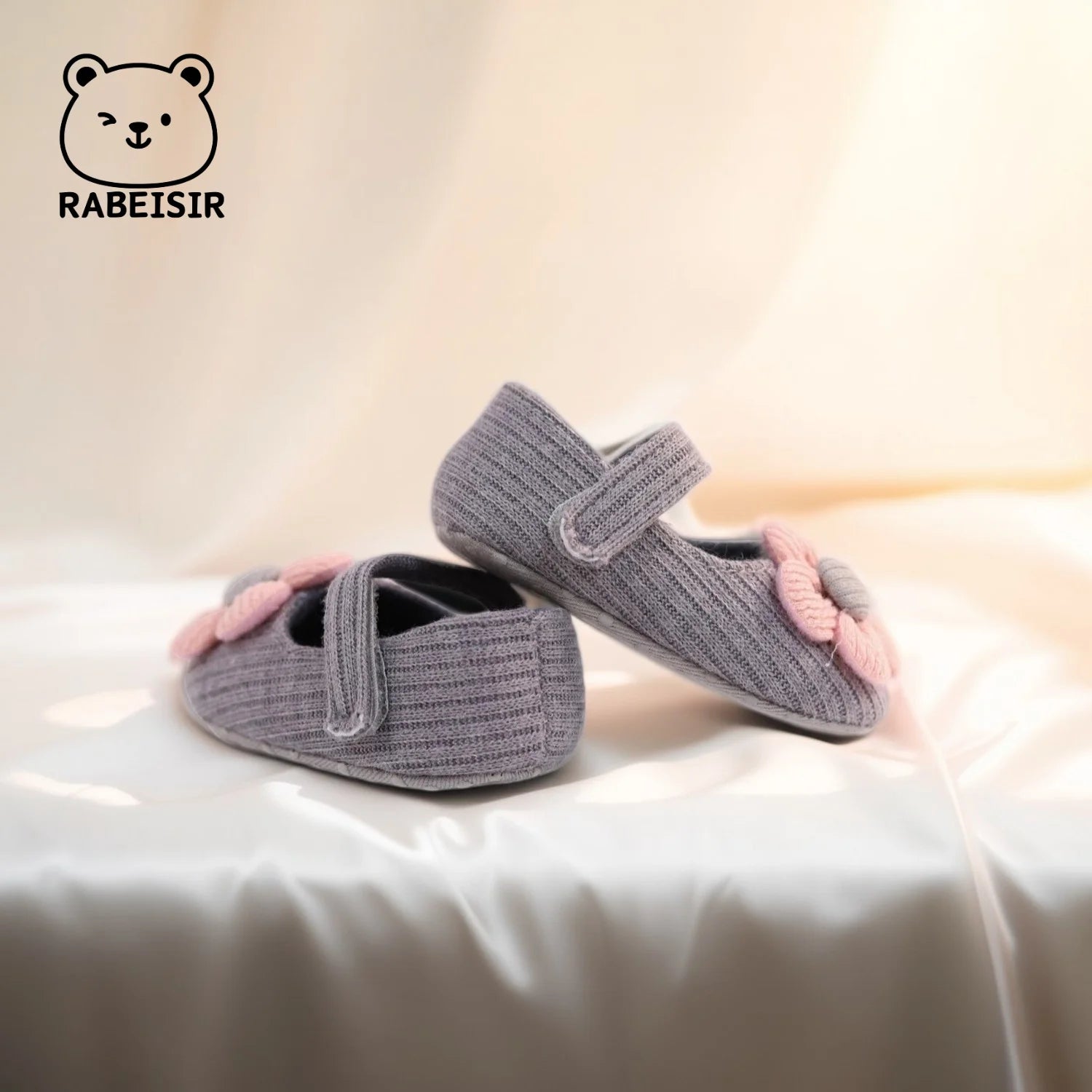 Cute Flower Mary Jane Flat Shoes For Baby Girls, Trendy Lightweight Soft Shoes For Indoor Outdoor Party Performance, Spring