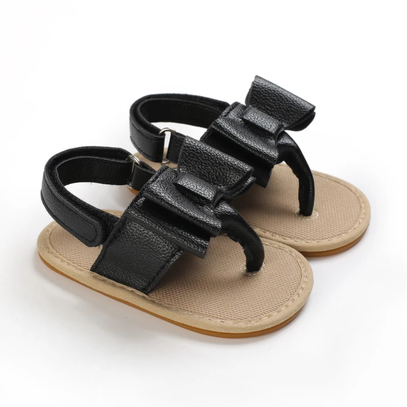 2023 New Big Bow 0-18 Month Baby Princess Shoes Sandal Breathable And Comforter Walking Shoes
