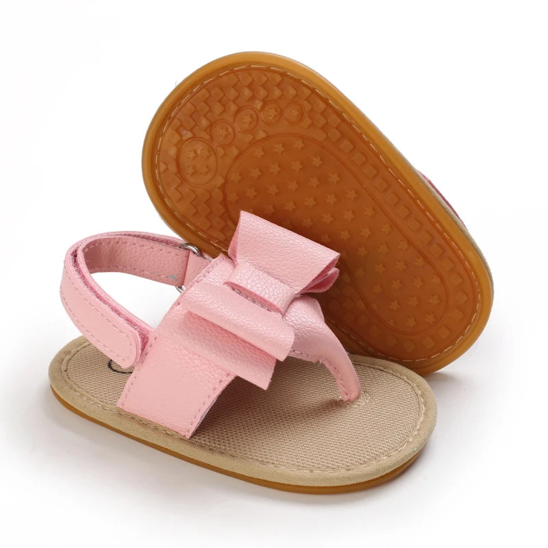 2023 New Big Bow 0-18 Month Baby Princess Shoes Sandal Breathable And Comforter Walking Shoes