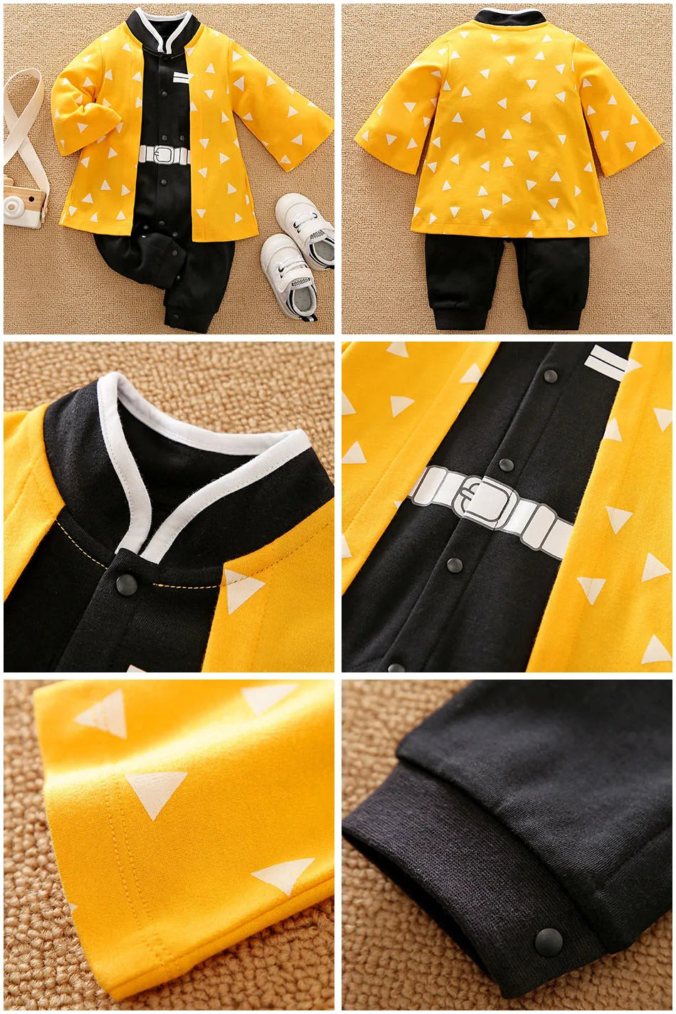Baby Girl Boy Costume Anime Clothes Newborn Romper Infant Luffy Akatsuki Vegeta Cosplay Jumpsuit Toddler Halloween Costume 0-18M