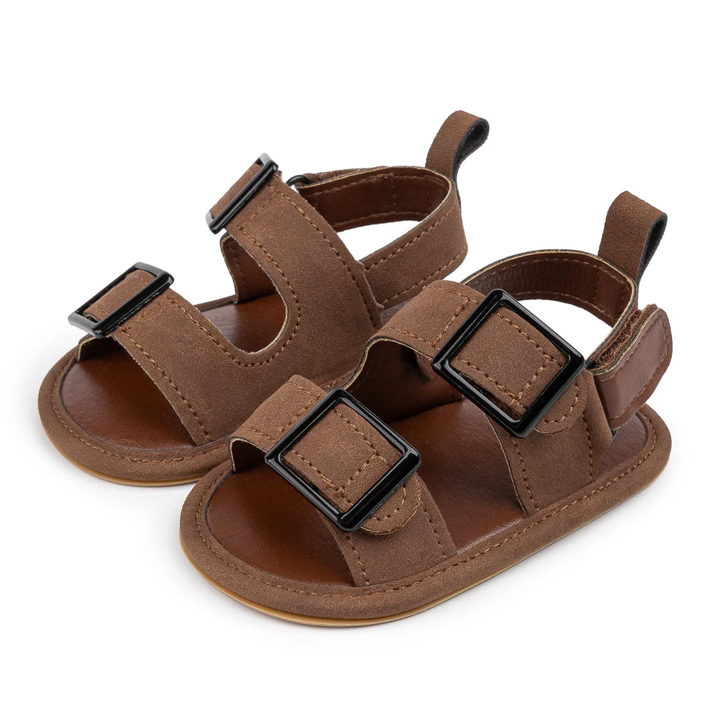 Infant Casual Style Buckle Decoration Beach Baby Sandals Anti-slip Comfortable Soft-soled Baby First Walkers