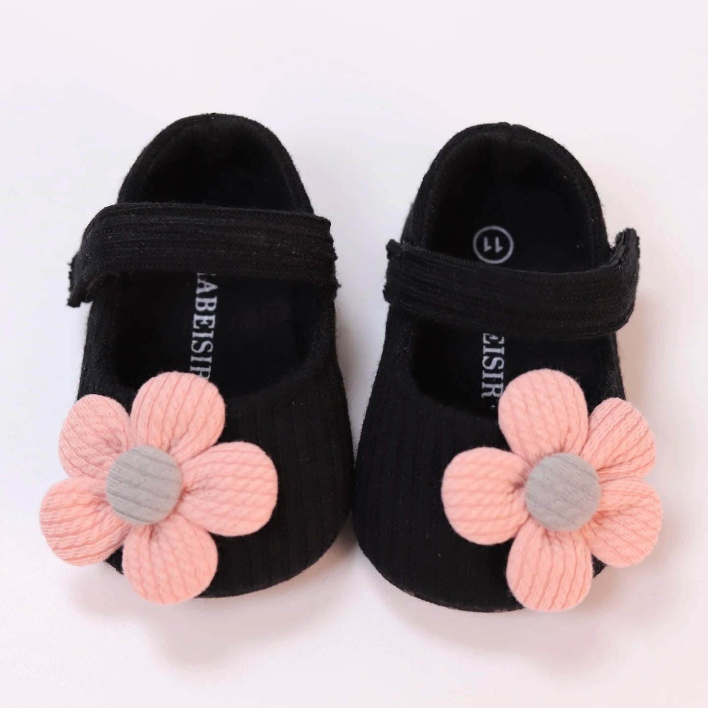 Cute Flower Mary Jane Flat Shoes For Baby Girls, Trendy Lightweight Soft Shoes For Indoor Outdoor Party Performance, Spring