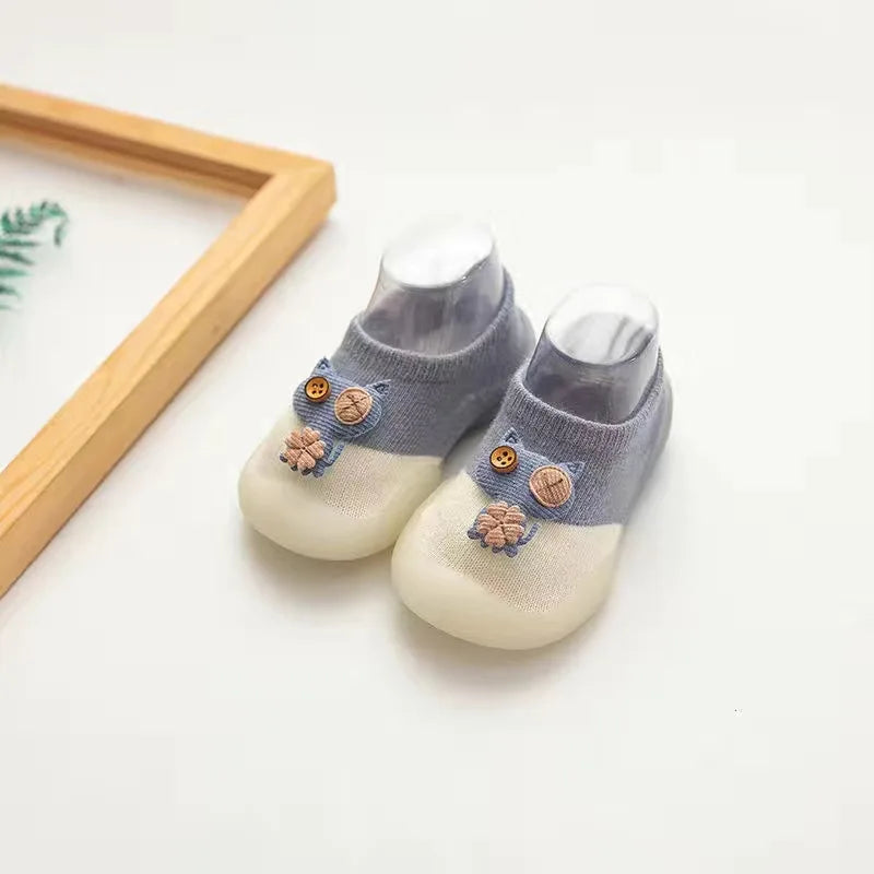 Baby Socks Shoes Infant Color Matching Cute Kids Boys Shoes Doll Soft Soled Child Floor Sneaker BeBe Toddler Girls First Walkers