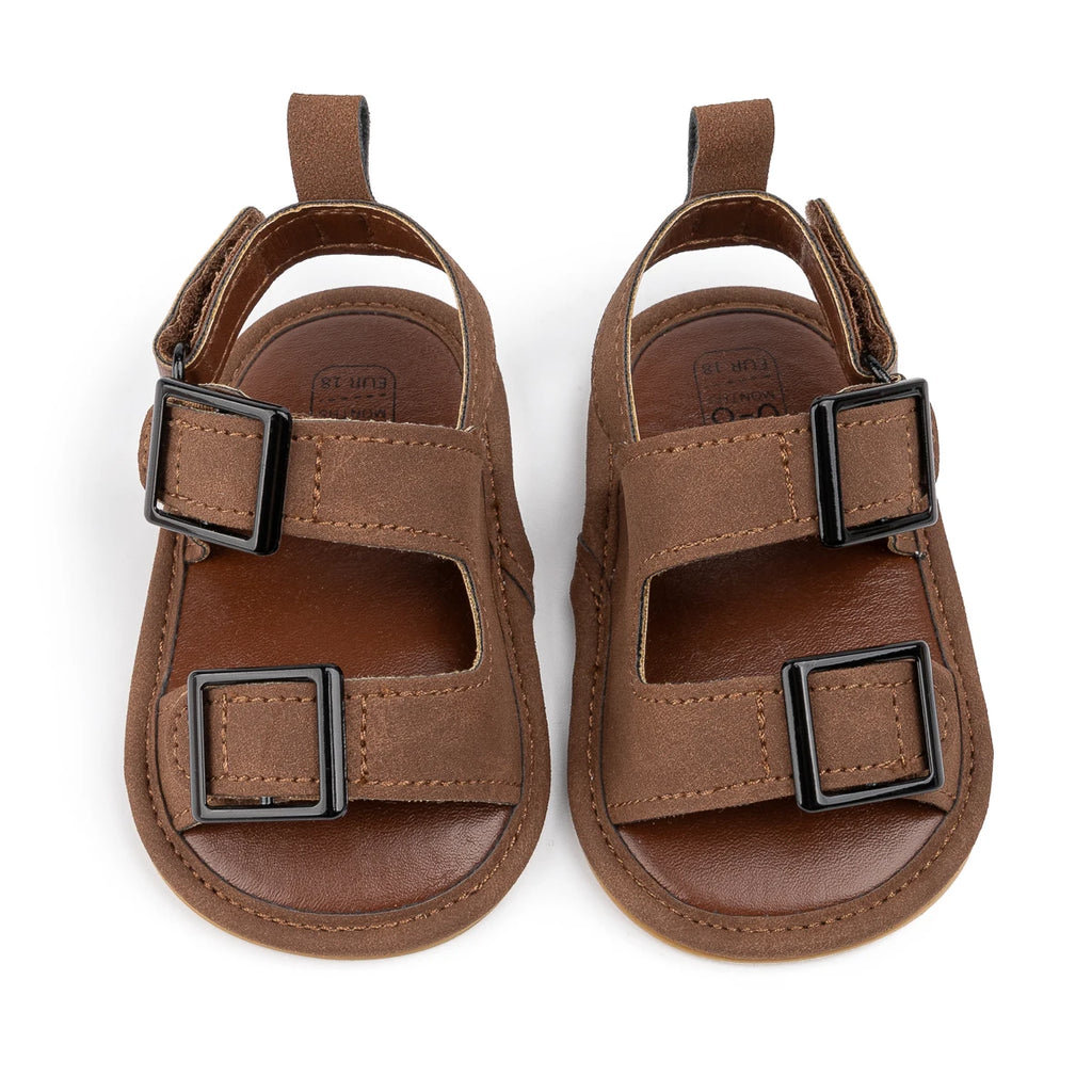 Infant Casual Style Buckle Decoration Beach Baby Sandals Anti-slip Comfortable Soft-soled Baby First Walkers