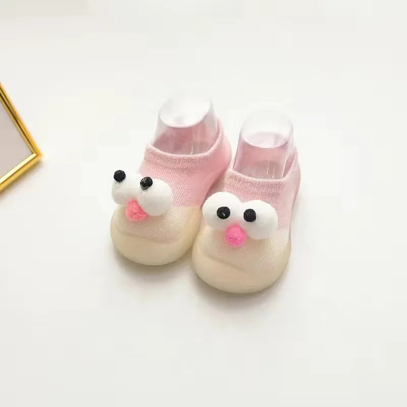 Baby Socks Shoes Infant Color Matching Cute Kids Boys Shoes Doll Soft Soled Child Floor Sneaker BeBe Toddler Girls First Walkers