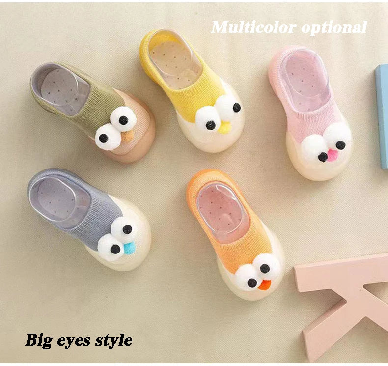 Baby Socks Shoes Infant Color Matching Cute Kids Boys Shoes Doll Soft Soled Child Floor Sneaker BeBe Toddler Girls First Walkers
