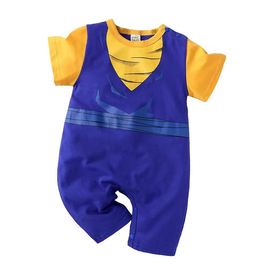 Baby Girl Boy Costume Anime Clothes Newborn Romper Infant Luffy Akatsuki Vegeta Cosplay Jumpsuit Toddler Halloween Costume 0-18M