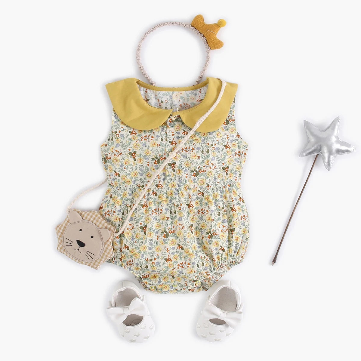Sanlutoz Summer Cotton Baby Bodysuit Newborn Cute Plaid Clothing for Baby Girls Sleeveless Princess Toddler Infant Bodysuits