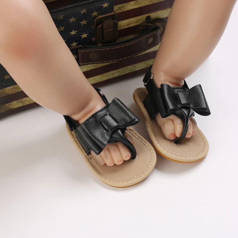 2023 New Big Bow 0-18 Month Baby Princess Shoes Sandal Breathable And Comforter Walking Shoes