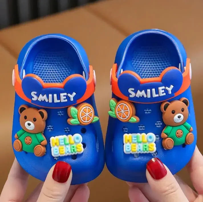 2025 Summer Baby Girl Sandals Cute Cartoon Slippers Newborn Infant Indoor Bath Anti-slip Shoes Baby Boy Beach Sandals