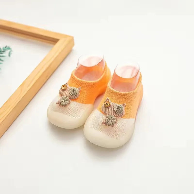 Baby Socks Shoes Infant Color Matching Cute Kids Boys Shoes Doll Soft Soled Child Floor Sneaker BeBe Toddler Girls First Walkers