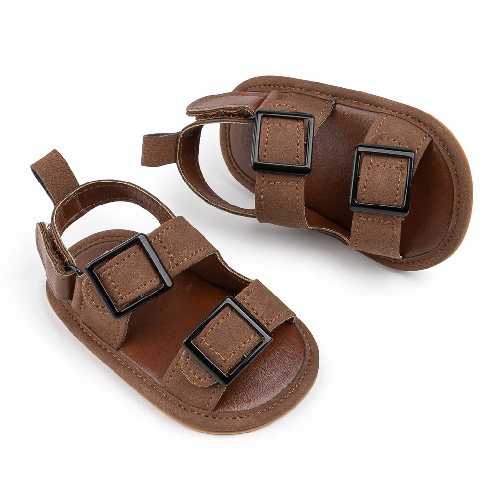 Infant Casual Style Buckle Decoration Beach Baby Sandals Anti-slip Comfortable Soft-soled Baby First Walkers
