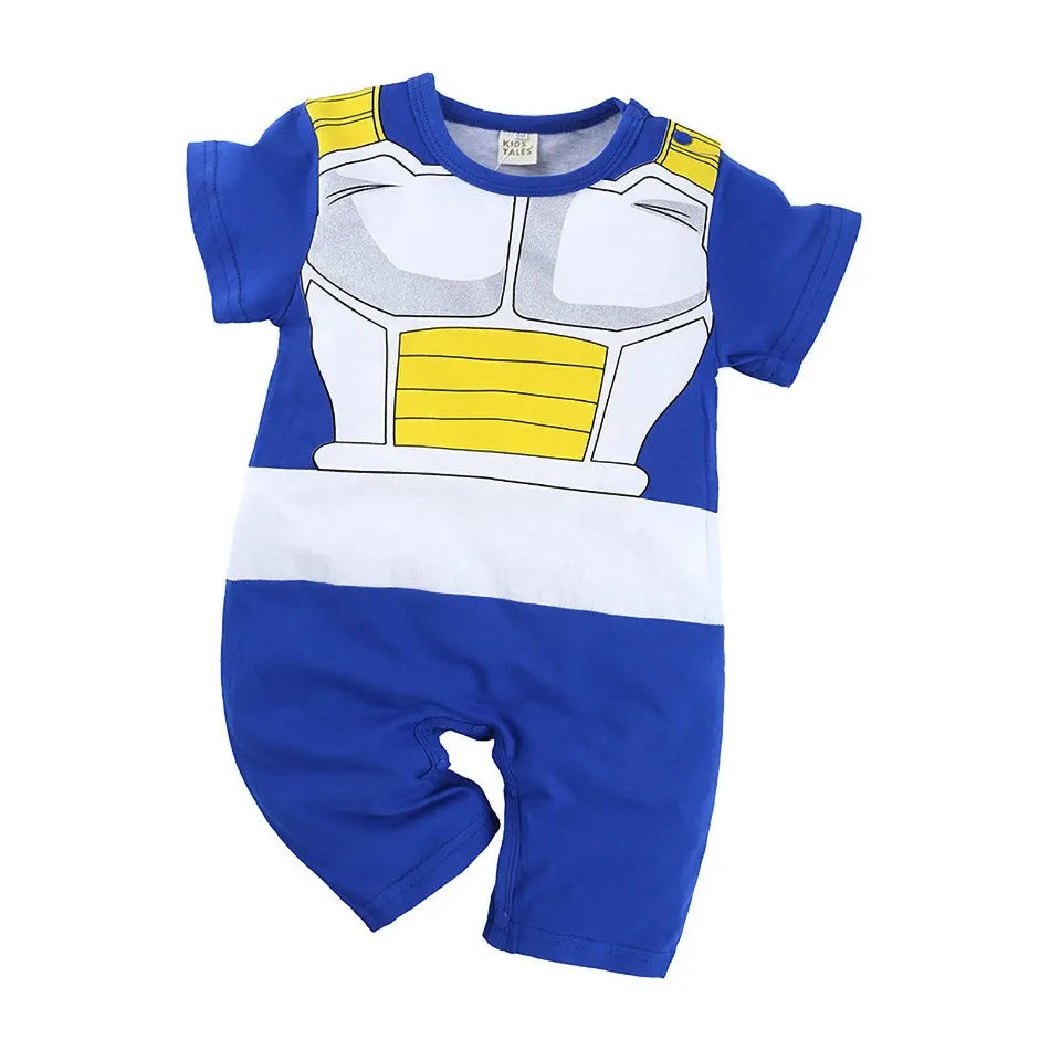 Baby Girl Boy Costume Anime Clothes Newborn Romper Infant Luffy Akatsuki Vegeta Cosplay Jumpsuit Toddler Halloween Costume 0-18M