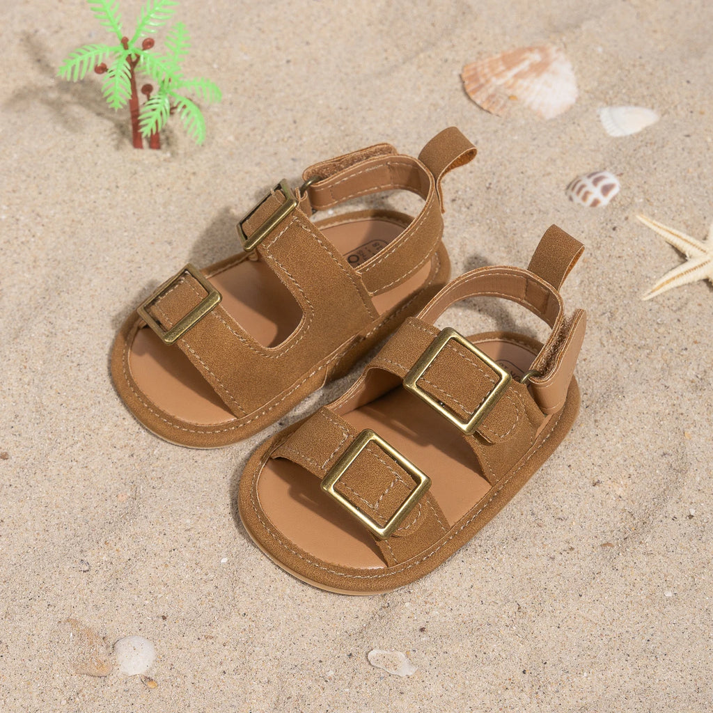 Infant Casual Style Buckle Decoration Beach Baby Sandals Anti-slip Comfortable Soft-soled Baby First Walkers