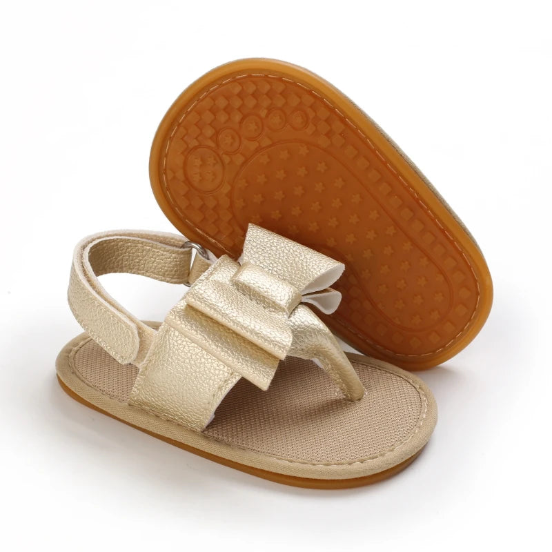2023 New Big Bow 0-18 Month Baby Princess Shoes Sandal Breathable And Comforter Walking Shoes