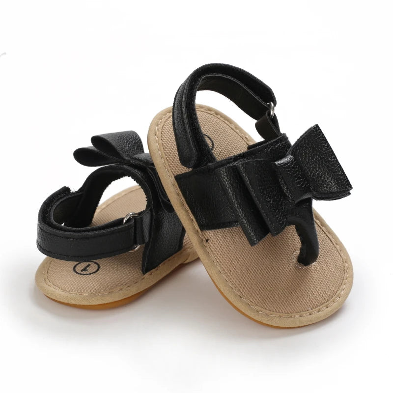 2023 New Big Bow 0-18 Month Baby Princess Shoes Sandal Breathable And Comforter Walking Shoes