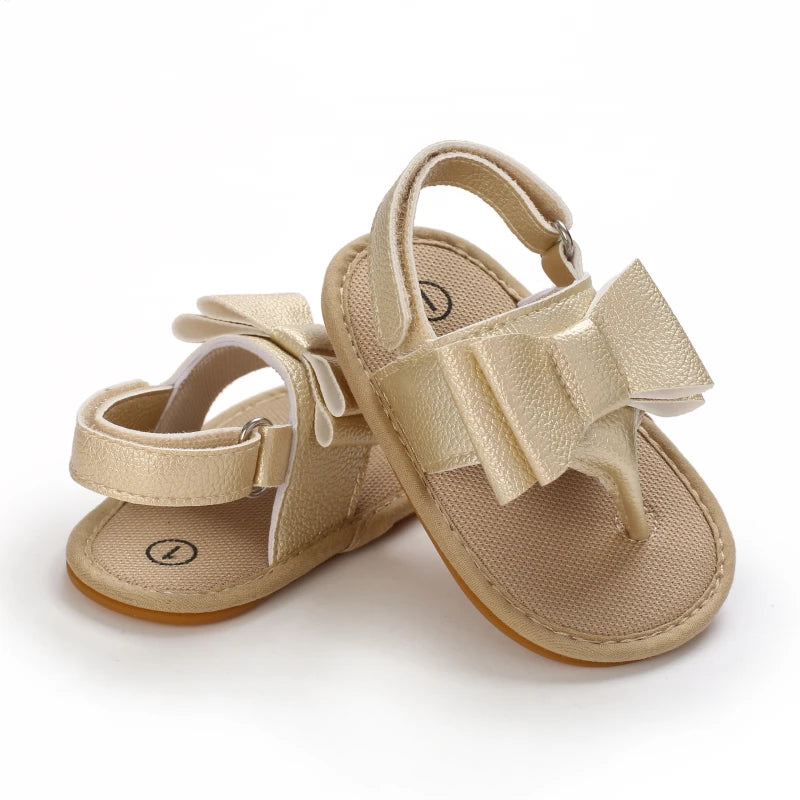 2023 New Big Bow 0-18 Month Baby Princess Shoes Sandal Breathable And Comforter Walking Shoes