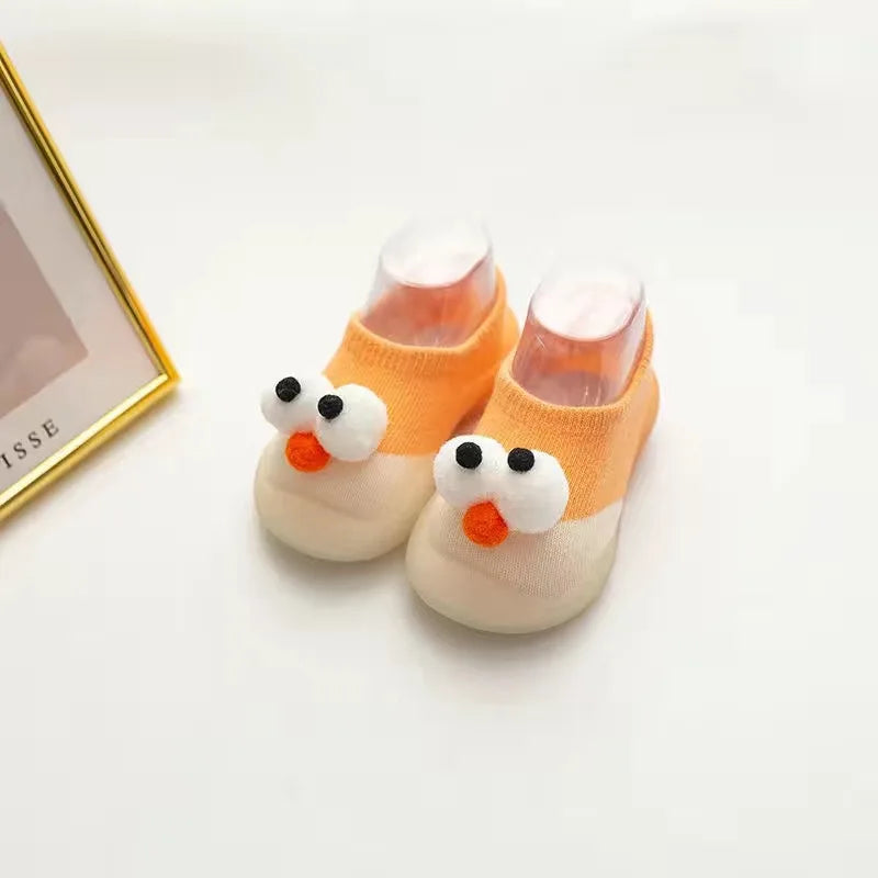 Baby Socks Shoes Infant Color Matching Cute Kids Boys Shoes Doll Soft Soled Child Floor Sneaker BeBe Toddler Girls First Walkers