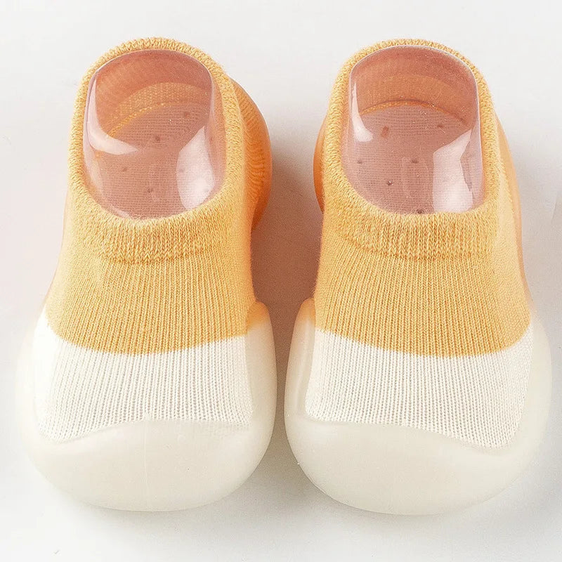 Baby Socks Shoes Infant Color Matching Cute Kids Boys Shoes Doll Soft Soled Child Floor Sneaker BeBe Toddler Girls First Walkers