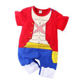 Baby Girl Boy Costume Anime Clothes Newborn Romper Infant Luffy Akatsuki Vegeta Cosplay Jumpsuit Toddler Halloween Costume 0-18M