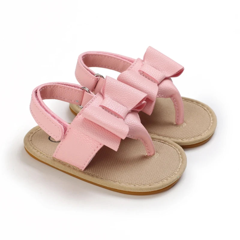 2023 New Big Bow 0-18 Month Baby Princess Shoes Sandal Breathable And Comforter Walking Shoes