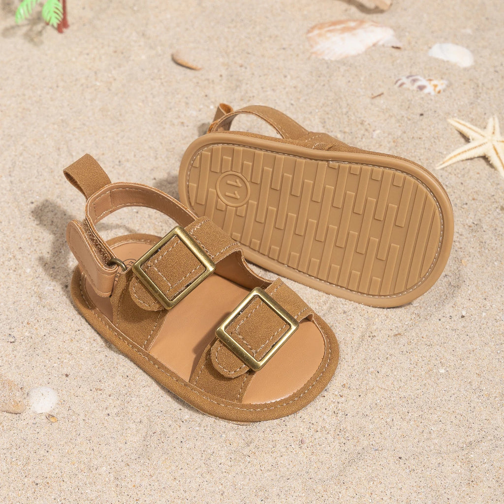 Infant Casual Style Buckle Decoration Beach Baby Sandals Anti-slip Comfortable Soft-soled Baby First Walkers