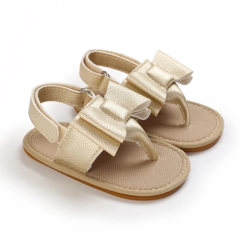 2023 New Big Bow 0-18 Month Baby Princess Shoes Sandal Breathable And Comforter Walking Shoes