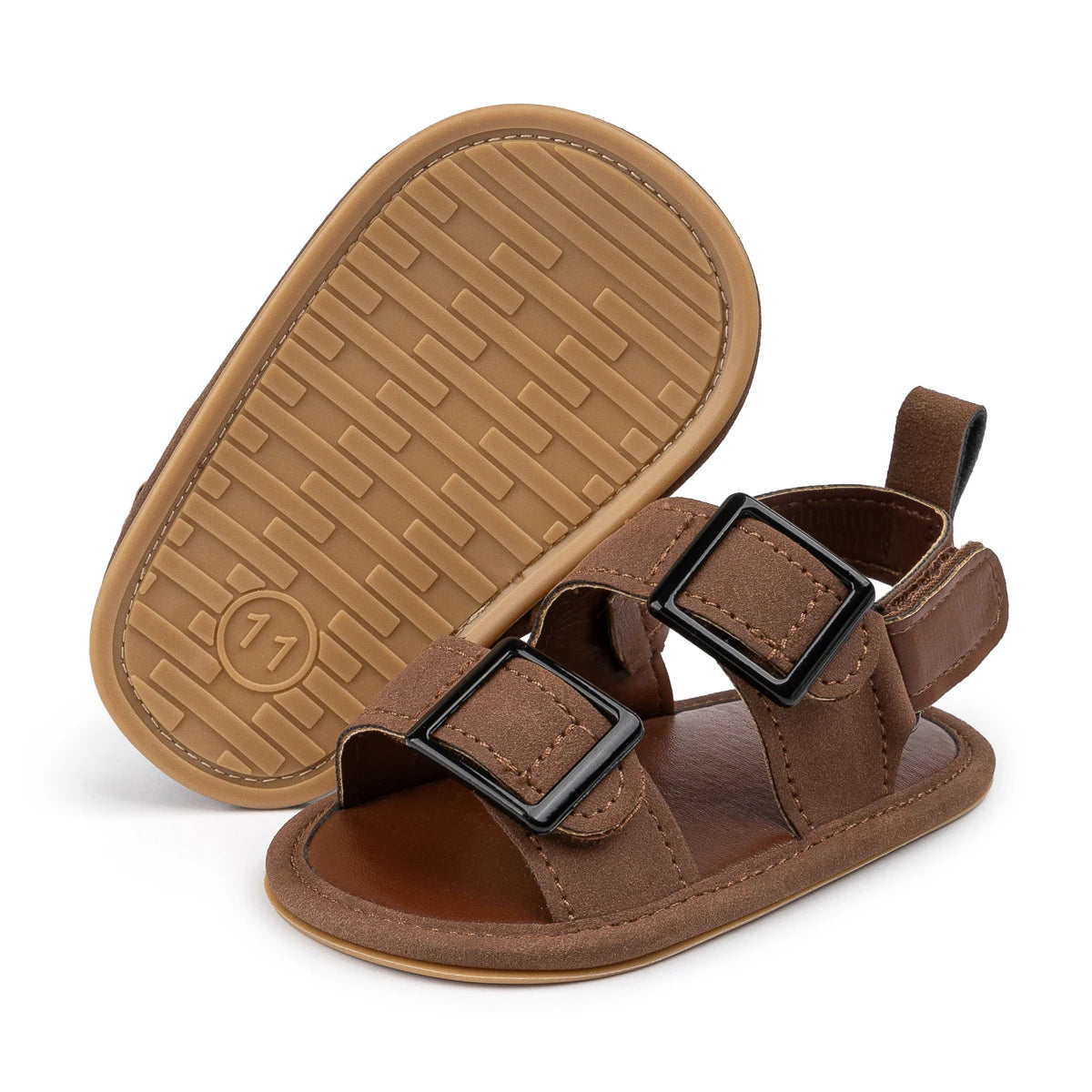 Infant Casual Style Buckle Decoration Beach Baby Sandals Anti-slip Comfortable Soft-soled Baby First Walkers
