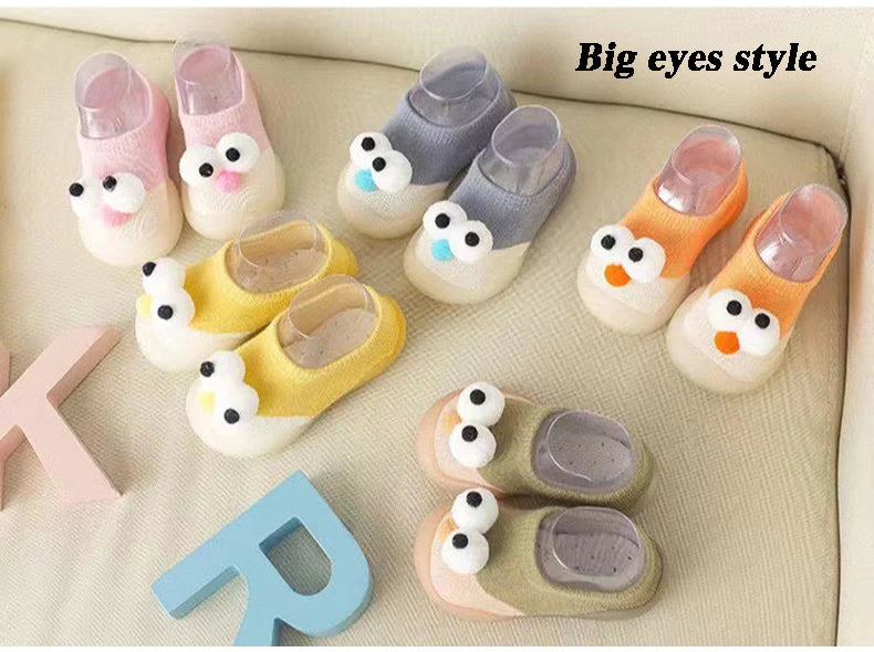 Baby Socks Shoes Infant Color Matching Cute Kids Boys Shoes Doll Soft Soled Child Floor Sneaker BeBe Toddler Girls First Walkers
