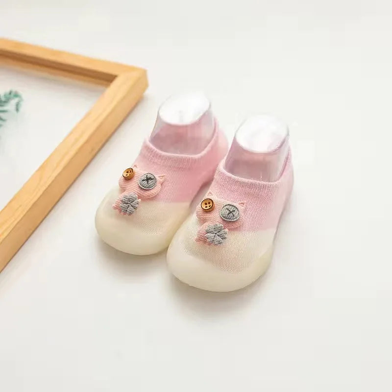 Baby Socks Shoes Infant Color Matching Cute Kids Boys Shoes Doll Soft Soled Child Floor Sneaker BeBe Toddler Girls First Walkers