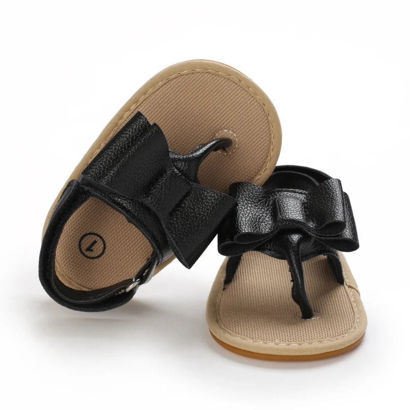 2023 New Big Bow 0-18 Month Baby Princess Shoes Sandal Breathable And Comforter Walking Shoes