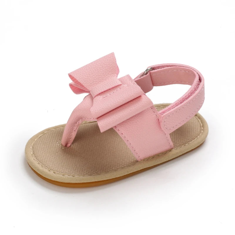 2023 New Big Bow 0-18 Month Baby Princess Shoes Sandal Breathable And Comforter Walking Shoes