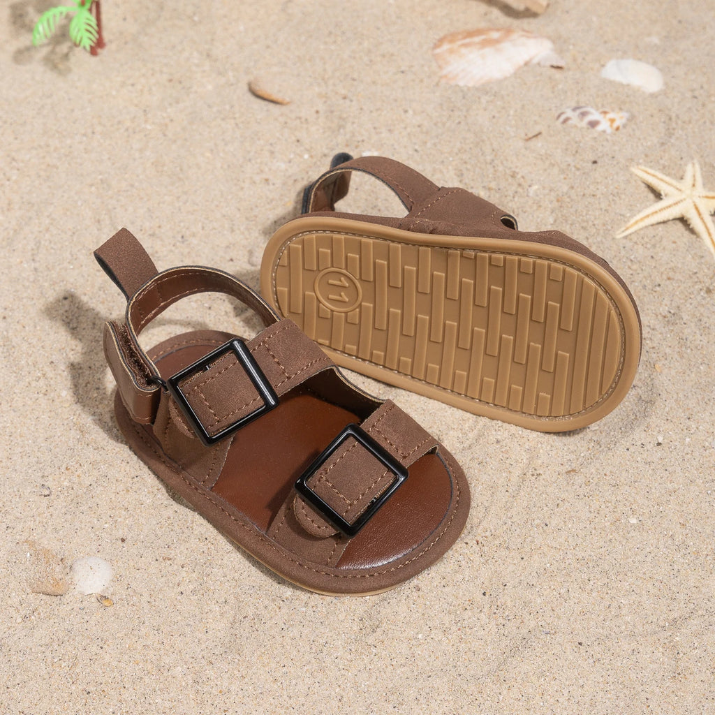 Infant Casual Style Buckle Decoration Beach Baby Sandals Anti-slip Comfortable Soft-soled Baby First Walkers