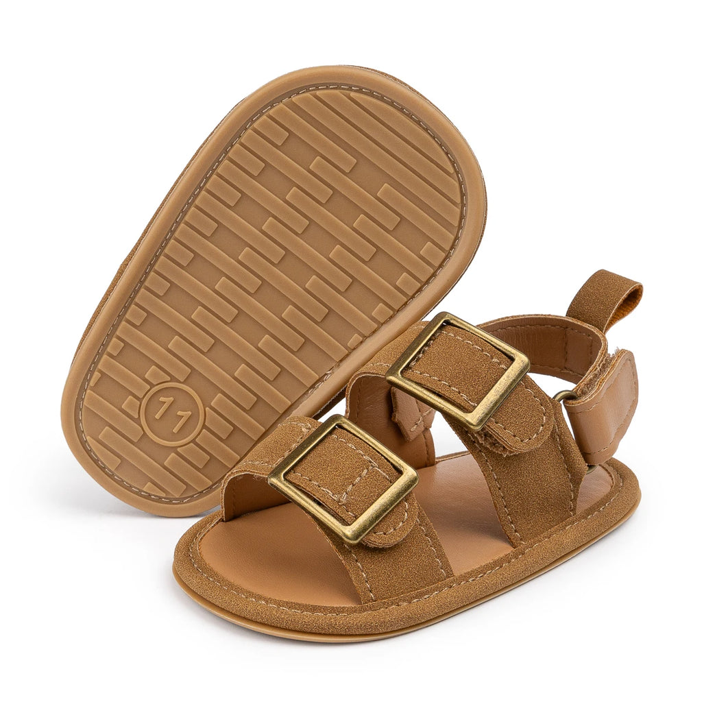 Infant Casual Style Buckle Decoration Beach Baby Sandals Anti-slip Comfortable Soft-soled Baby First Walkers