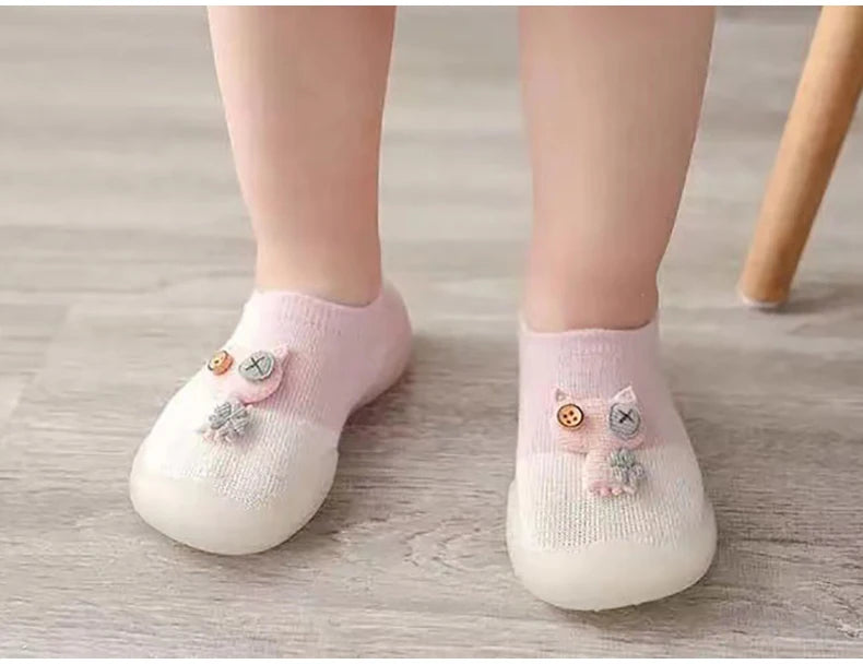 Baby Socks Shoes Infant Color Matching Cute Kids Boys Shoes Doll Soft Soled Child Floor Sneaker BeBe Toddler Girls First Walkers