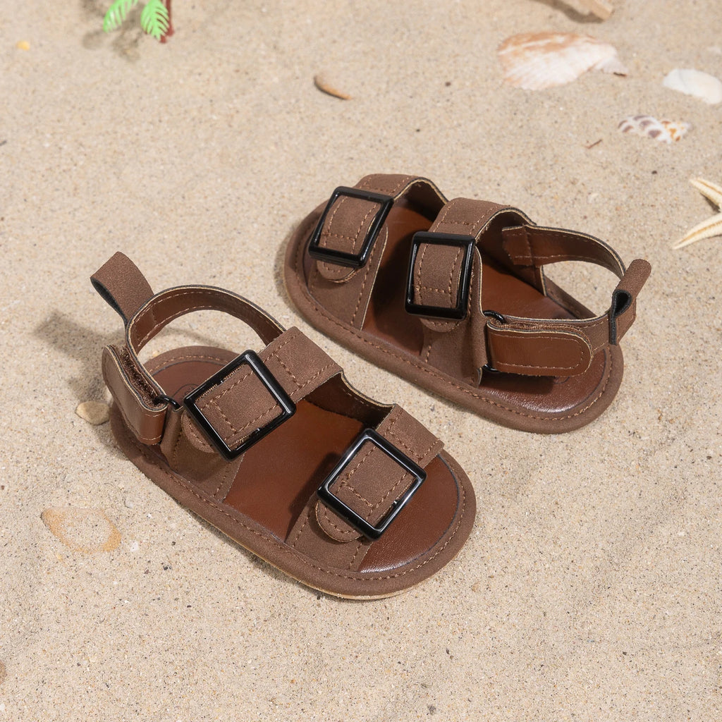 Infant Casual Style Buckle Decoration Beach Baby Sandals Anti-slip Comfortable Soft-soled Baby First Walkers
